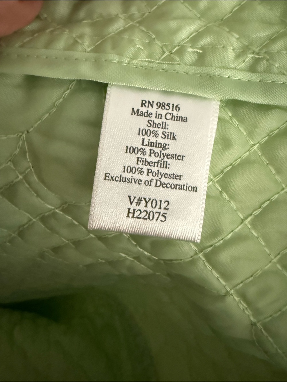 Coldwater Creek Bright Lime Green Lightweight Quilted Jacket, Petite Small, NWOT - Picture 5 of 6